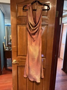 wasserfallausschnitt rückenfreies kleid xs - Bild 1 von 3