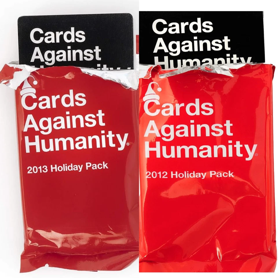 2x Cards Against Humanity Holiday Pack Bundle (2012 and 2013) Set PARTY game