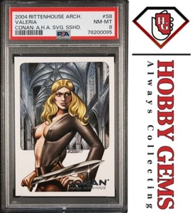 CONAN VALERIA PSA 8 2004 Marvel Archives Conan Art of the Hyborian Age #S8 - Picture 1 of 2
