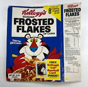 1978 Kellogg's Frosted Flakes Cereal Box Featuring Foster on front LB21