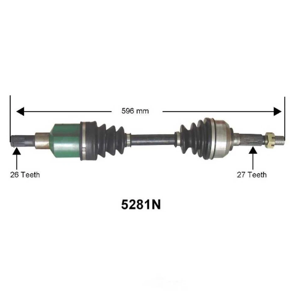 CV 轴总成-PDL Autopart Intl 1700-196961 — 第 1/1 张图片