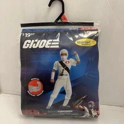 Niños GI Joe STORMSHADOW Músculo Halloween Disfraz Talla S 4-6 Mono Máscara Nuevo con Etiquetas Foto 1 de 4