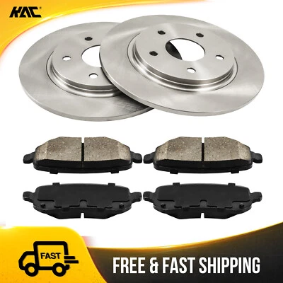For 2008-2012 Chrysler Town & Country Rear Brake Disc Rotors Ceramic Brake Pads — 第 1/4 张图片