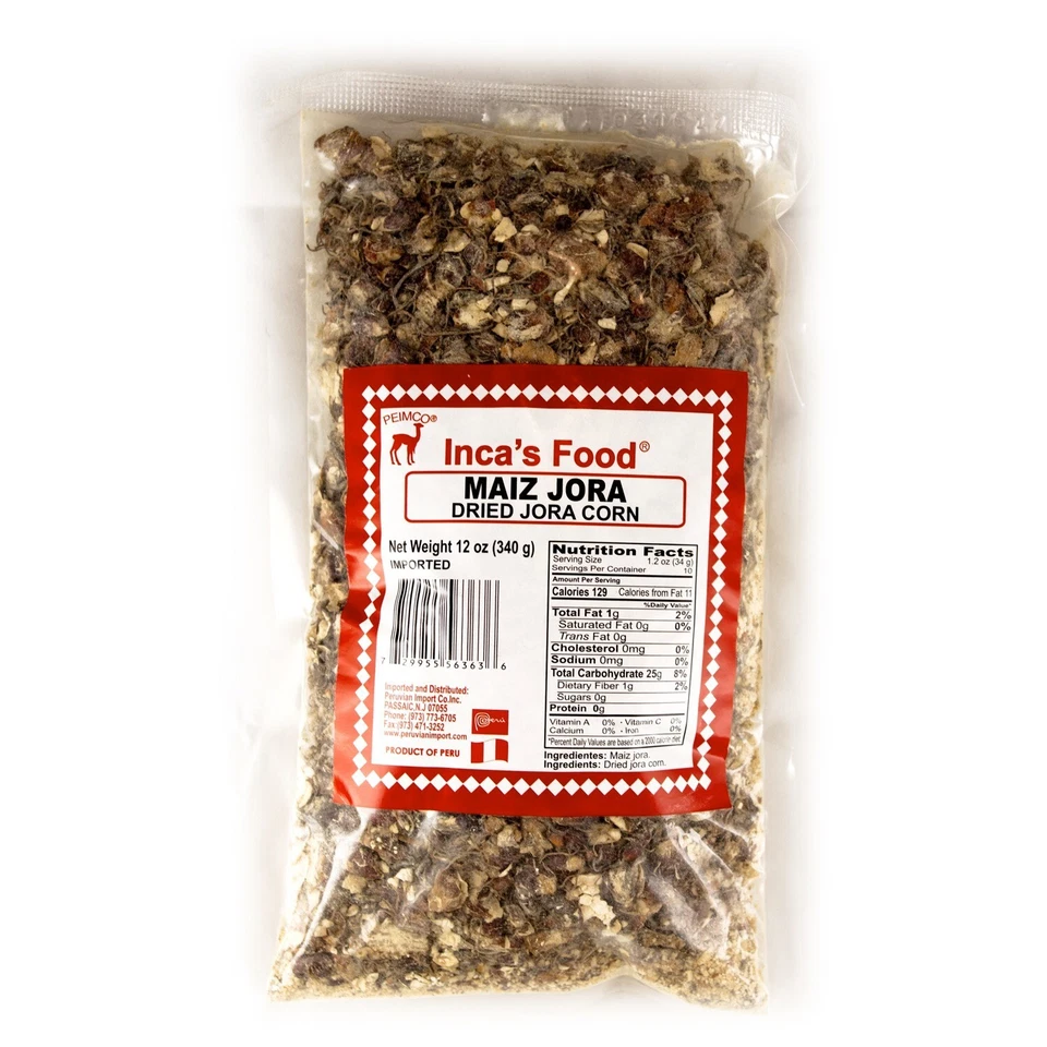 INCA FOOD MAIZ JORA / DRIED JORA CORN 12.OZ PERU PACK X 2