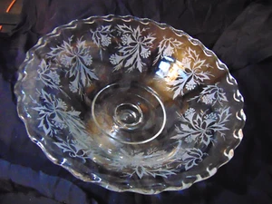 Fostoria Crystal Heidekraut 10 1/4" ausgestellte Konsole mit Füßen Schüssel Neu aus altem Lagerbestand - Bild 1 von 10