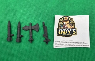 Hacha, misiles y pistola de repuesto impresos en 3D Broadside G1 Transformers Foto 1 de 3