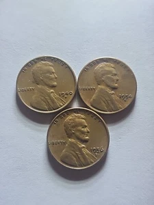 1940-S, 1954-S, and 1956-D Lincoln  Wheat Cent Pennies - Picture 1 of 3