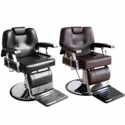 PANANA Reclining Barber Chair Salon Spa Hydraulic Lift Swivel Heavy-Duty Chair