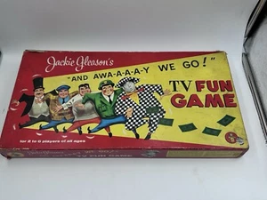 Antique Board Game Jackie Gleason AND AWA-A-A-A-Y WE GO 1956 Transogram Complete - Picture 1 of 24
