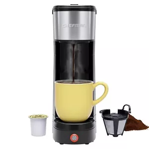 Chefman Single-Serve-Kaffeemaschine: K-Tasse & gemahlen kompatibel, einzelne Tasse 6-12 Unzen - Bild 1 von 7