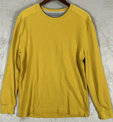 Camisa tejida gofre Banana Republic para hombre XL color dorado manga larga elástica Foto 1 de 4