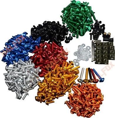 Kit de tornillos de carenado tornillos de carrocería para Kawasaki NINJA ZX6R ZX9R ZX10R ZX12R ZX14 Foto 1 de 4