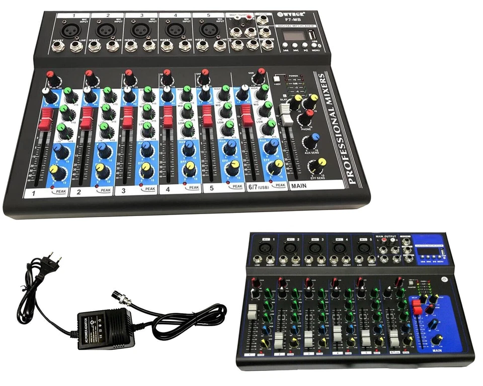 MIXER AUDIO PROFESSIONALE 8 CANALI TASCAM SERIES TEAC 3 COLOR LEGNO