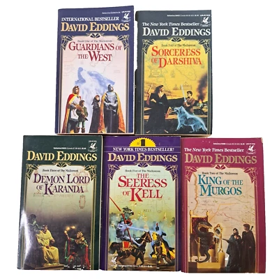 Guardians Of The West David Eddings Vintage 1st Ed PB Books 1-5 Rare Fantasy - image 1 of 4