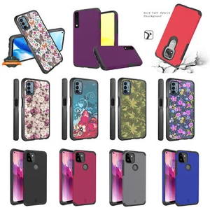 For TCL 30 Z Design Pattern Hard PC Hybrid Shockproof Armor Bumper Case Cover - Picture 1 of 109