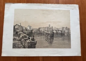 Benoist del., Sabatier lit., Isola di San Bartolomeo /Ile de St Barthélémy 1870 - Picture 1 of 9