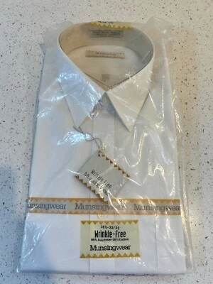 Vintage Munsingwear Men's White Dress Shirt In Package - 16 1/2 - 32/33 - NICE! - Image 1 of 4