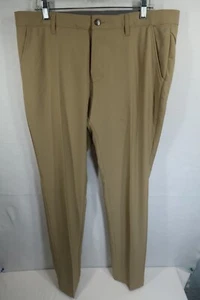 Adidas Men's Regular Fit Golf Pants Beige Active Casual NEW Size 36x34 - Picture 1 of 12