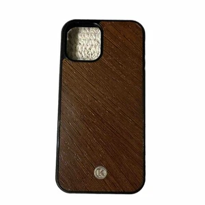 Real Walnut Wood Wooden Slim Fit Case Cover for iPhone 12 Pro Shock Proof - Picture 1 of 8