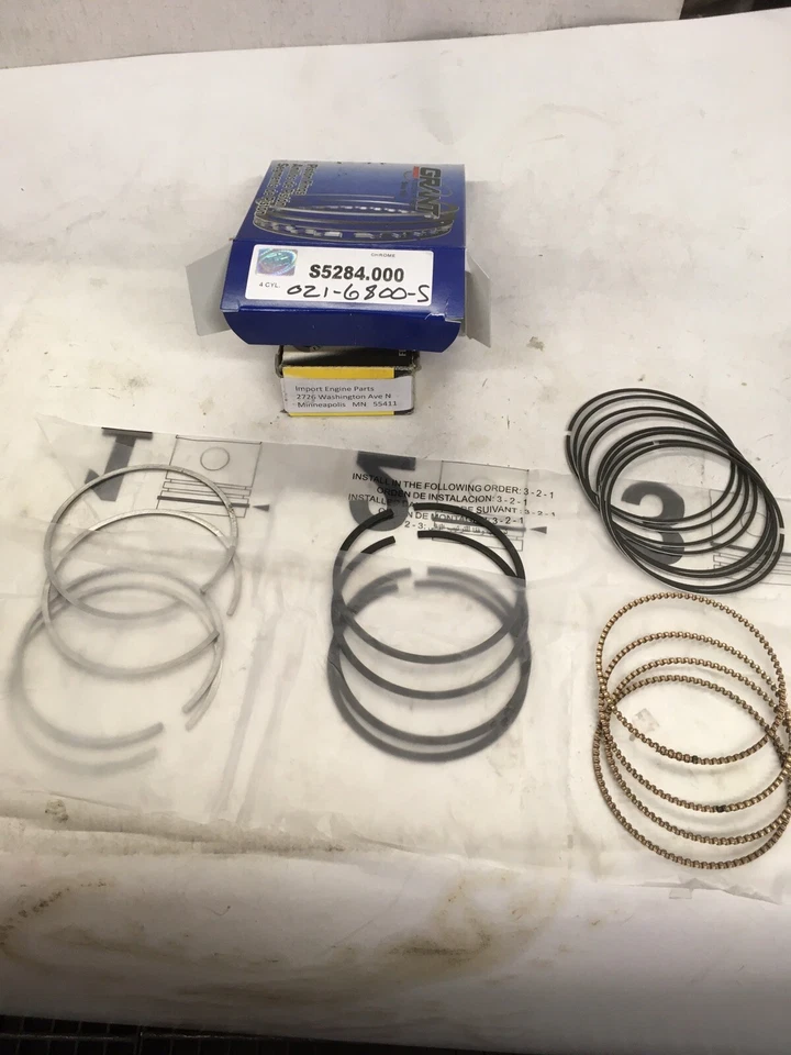 FITS NISSAN SENTRA 1998cc 86mm SR20DE 2000-2001 PISTON RING SET 021-6800-STD - Image 1 of 1