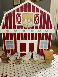 Ceramic Barn Wall Plaque/chickens. - Picture 1 of 7