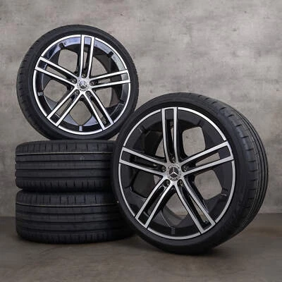 Mercedes EQE Felgen 21 Zoll V295 Sommerräder A2954011400 A2954011500 schwarz - Bild 1 von 4