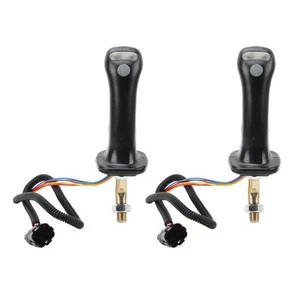 Akozon Excavator Joystick Lever, 2Pcs 3 Button Excavator Joystick Handles 6 P... - Picture 1 of 9