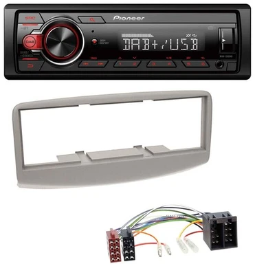 Pioneer MP3 1DIN DAB USB AUX Autoradio für Fiat Multipla 186 1999-2010 grau - Bild 1 von 4