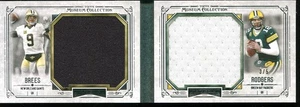 2014 Drew Brees/Aaron Rodgers Patch Booklet Topps Museum Collection /5 #DJRB-BR - Picture 1 of 3