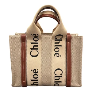 Chloe Woody kleine Tasche Canvas #3148 - Bild 1 von 12
