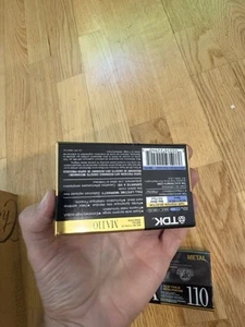 2 TDK MA 110 Minute High Bias Metal Blank Cassette Tapes New Sealed - Picture 1 of 3