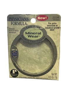 Physicians Formula Talc-Free Mineral Wear Face Powder SPF 16 - 2238 Soft Green - Picture 1 of 4