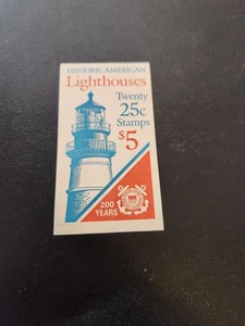 USPS 1990 Scott BK171 2474a American Lighthouses Booklet komplett 20 Marken - Bild 1 von 5