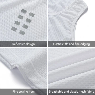Men's Sleeveless Cycle Undershirt Quick Dry Bike Base Layer Vests Summer Running - Image 1 of 4
