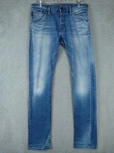 Jack & Jones Glenn Fox Comfort Men 32x32 Blue Slim Fit Stretch Jeans - Picture 1 of 14