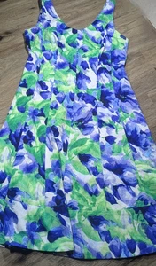 Womens Lauren By Ralph Lauren Sleeveless Dress Sz 10 - Picture 1 of 8