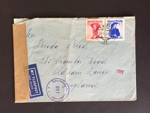 T AUSTRIA 1951 1s + 1s.70 ON COVER CENSOR 101 TO OLDHAM GB - Picture 1 of 2