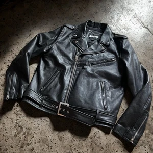 Schott Perfecto LCICON2 Men’s Leather Jacket Black Size L - Imagen 1 de 5