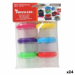 Set de Fiambreras Privilege 35 ml Ø 4,5 x 3 cm 6 Piezas [24 Unidades] - Imagen 1 de 10