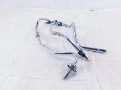 Harley Davidson Softail Heritage Classic & Fat Boy Chrome Oil Tank Hose Lines - Imagem 1 de 4