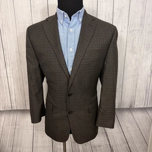 Lauren Ralph Lauren 44R Braun Hahnentritt Poly/Viskose 2-Knopf Sportmantel - Bild 1 von 8