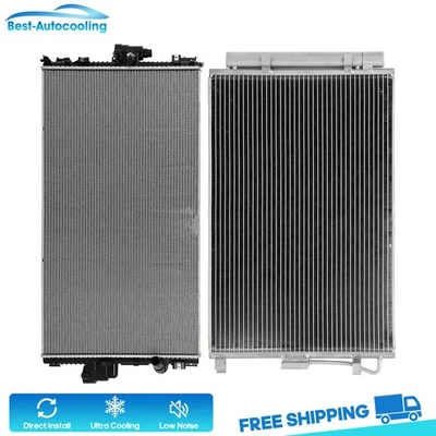 Aluminum Radiator And A/C Condenser For 2012-2013 Kia Soul 2u 4u 4-Door 2.0L l4 Foto 1 de 4