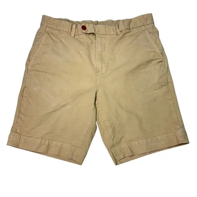 Bermudas Brooks Brothers para hombre W34 beige caqui mezcla de algodón informales Foto 1 de 4