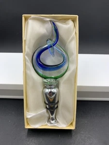 A Dal Borgo Murano Venezia Glas Weinstopfen - Bild 1 von 8