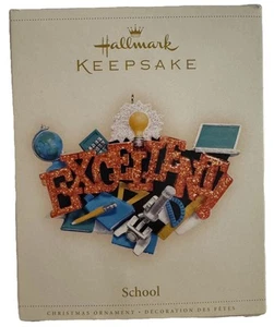 2006 Hallmark Keepsake School Excellent Ornament Magnet/Tree Christmas W/Box - Picture 1 of 19