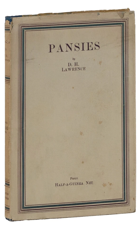 D H Lawrence / PANSIES 1st Edition 1929 - Image 1 of 1