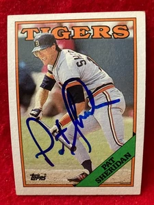 Tarjeta autografiada firmada por Pat Sheridan 1988 Topps #514 Tigres de Detroit - Imagen 1 de 4