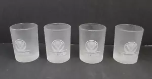 Set (4) Jagermeister mattierte Schnappgläser - Hirschkopf Logo - 2 Zoll groß - Bild 1 von 4