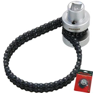 Neilsen Double Chain Oil Filter Wrench Spanner Socket Removing Filter 60mm-115mm - Picture 1 of 3