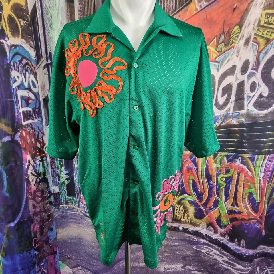 XS Nike Sportswear Uphoria Project Mesh Floral Green Shirt DV9676-365 Men